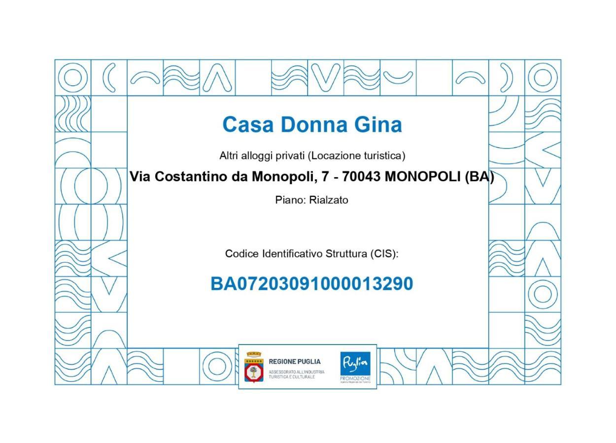 Casa Donna Gina - Puglia Mia Apartments 莫诺波利 外观 照片